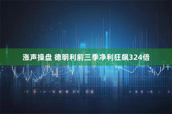 涨声操盘 德明利前三季净利狂飙324倍